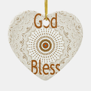 Traditional African Motif Design Art Print Ceramic Ornament