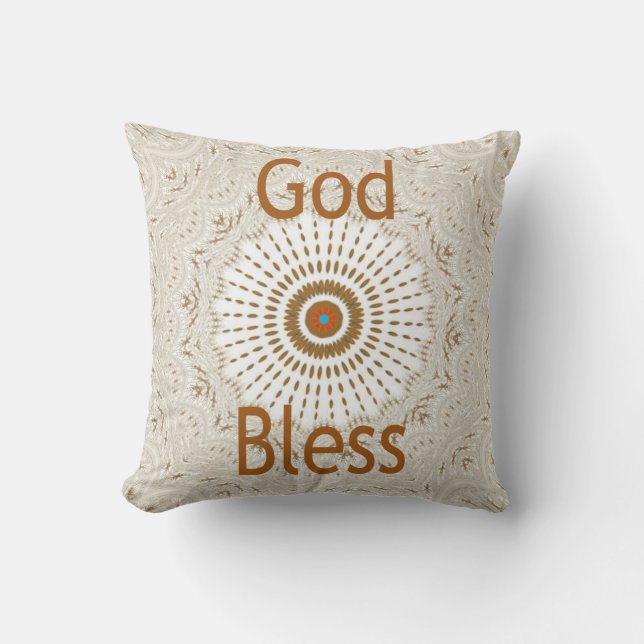 Traditional African Motif Design Art Print Cushion (Front)