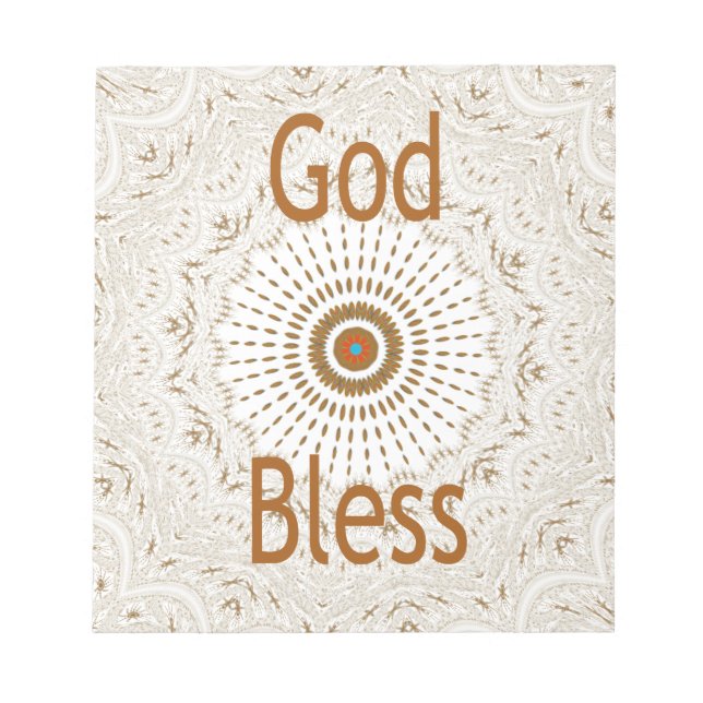 Traditional African Motif Design Art Print Notepad (Front)