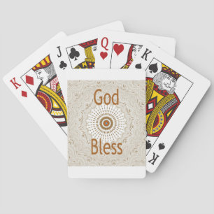 Traditional African Motif Design Art Print Playing Cards