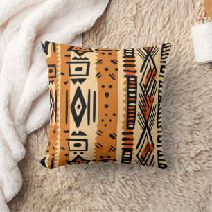 Traditional African Mudcloth Print Cushion
