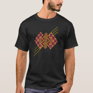 Traditional African Patchwork Dashiki Kente Artist T-Shirt