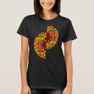 Traditional African Patchwork Kente Inspired Illus T-Shirt
