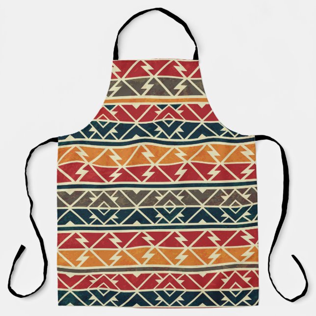 Traditional African Seamless Pattern Design Apron (Front)
