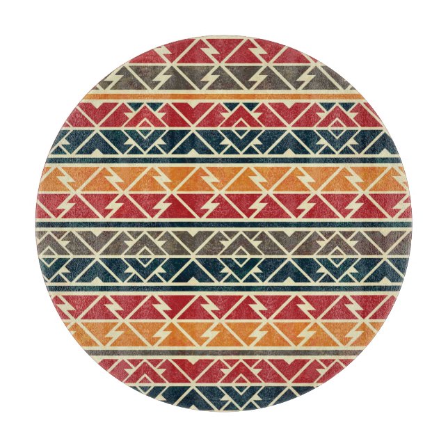 Traditional African Seamless Pattern Design Cutting Board (Front)