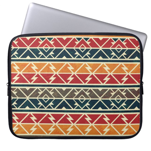 Traditional African Seamless Pattern Design Laptop Sleeve (Front)