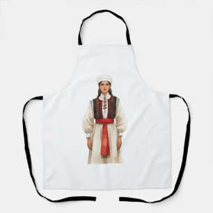 Traditional Albanian Costume Portrait   Heritage K Apron
