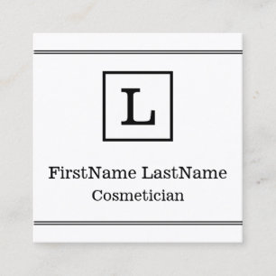 Traditional and Classic Cosmetician Business Card
