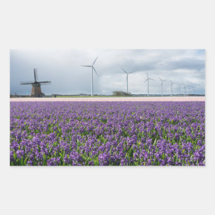 Traditional and modern windmill in Holland sticker
