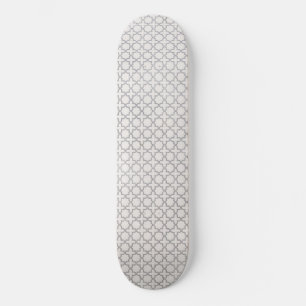 Traditional Arabesque Tile Artwork Skateboard
