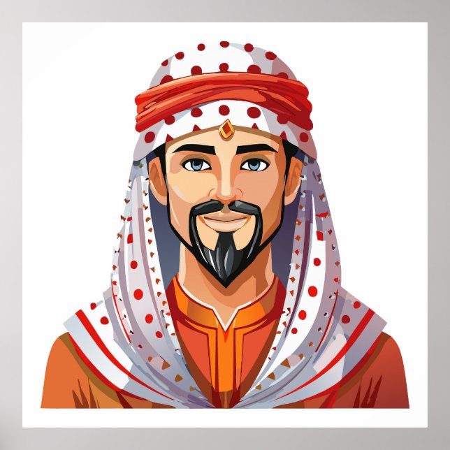 Traditional arabic or muslim hat  poster (Front)