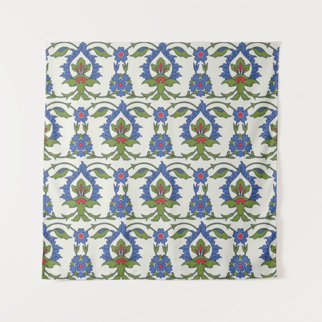 Traditional Arabic seamless ornament. Turkish, Izn Tapestry (Front)