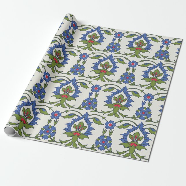 Traditional Arabic seamless ornament. Turkish, Izn Wrapping Paper (Unrolled)