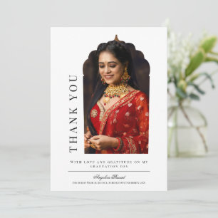 Traditional Arch Graduation Thank You Card