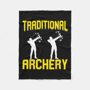 Traditional Archery  Fleece Blanket