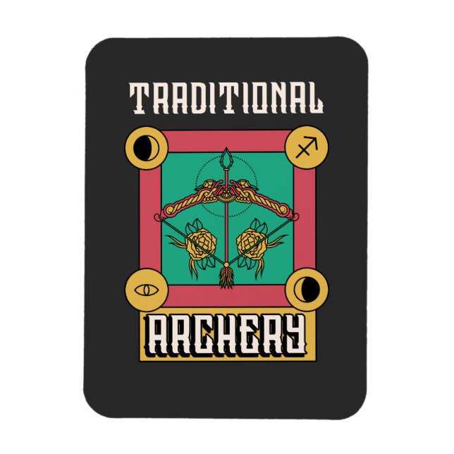 Traditional Archery  Magnet (Vertical)