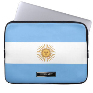 Traditional Argentina Flag Laptop Sleeve