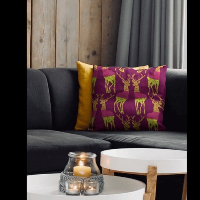 Traditional Art Deer Cushion (Creator Uploaded)