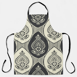 Traditional Asian damask, seamless pattern Apron