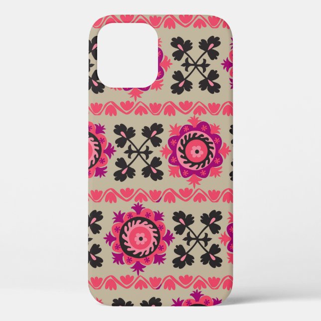 Traditional asian suzanne seamless pattern with sm Case-Mate iPhone case (Back)