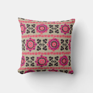Traditional asian suzanne seamless pattern with sm cushion