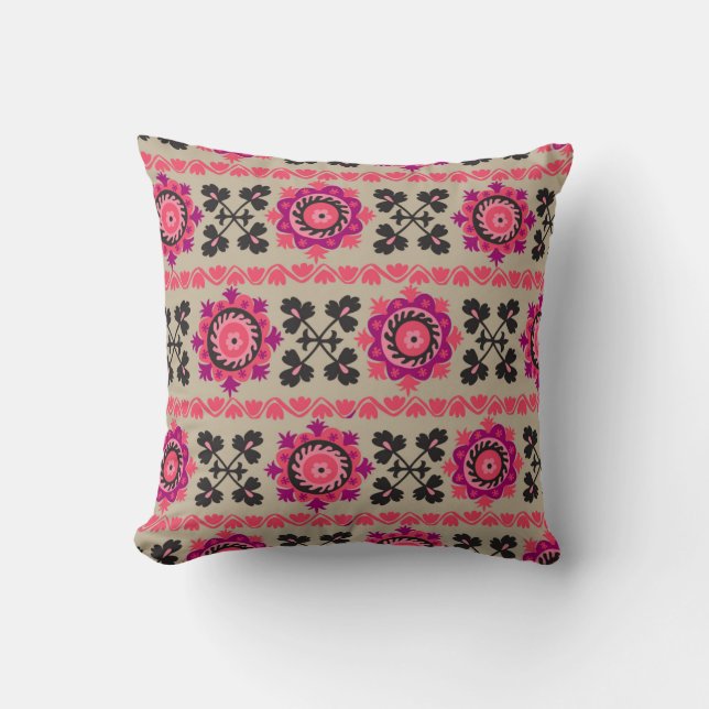 Traditional asian suzanne seamless pattern with sm cushion (Front)