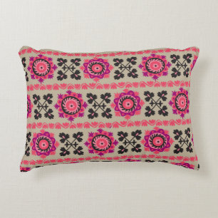 Traditional asian suzanne seamless pattern with sm decorative cushion