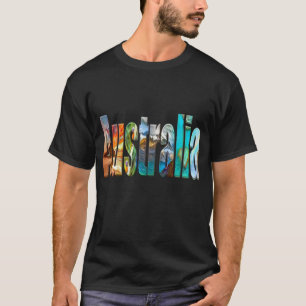 Traditional Australia colorful text T-Shirt