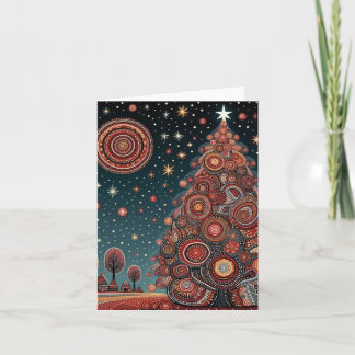 Traditional Australian Art Christmas Card