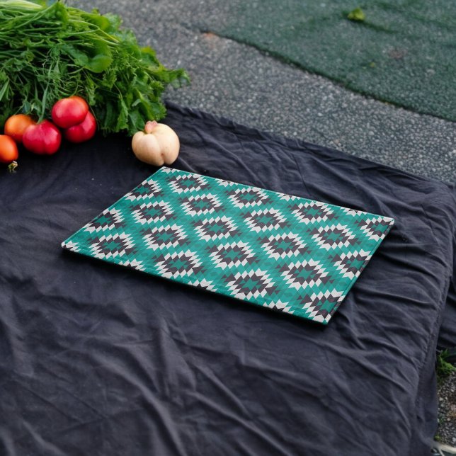 Traditional Aztec Pattern Cutting Board (Chopping Board)