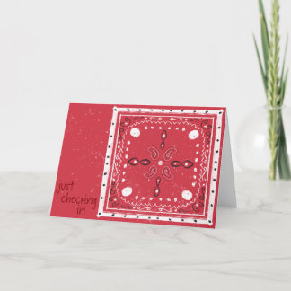 Traditional Bandanna Card