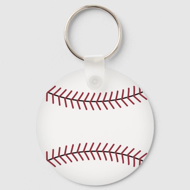 Traditional Baseball Keychain  (Front)