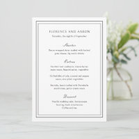 Traditional Black and White Timeless Wedding