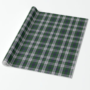 Traditional Black Watch Dress Plaid Wrapping Paper