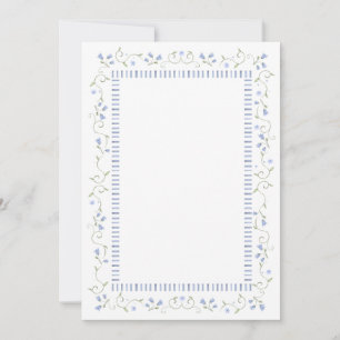 Traditional Blue   Greeting Card