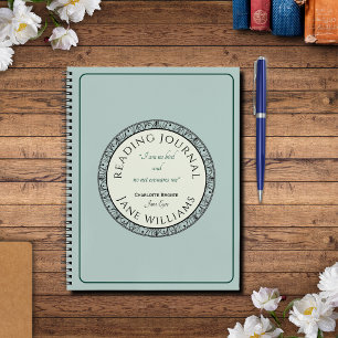 Traditional Blue Personalised Reading Journal