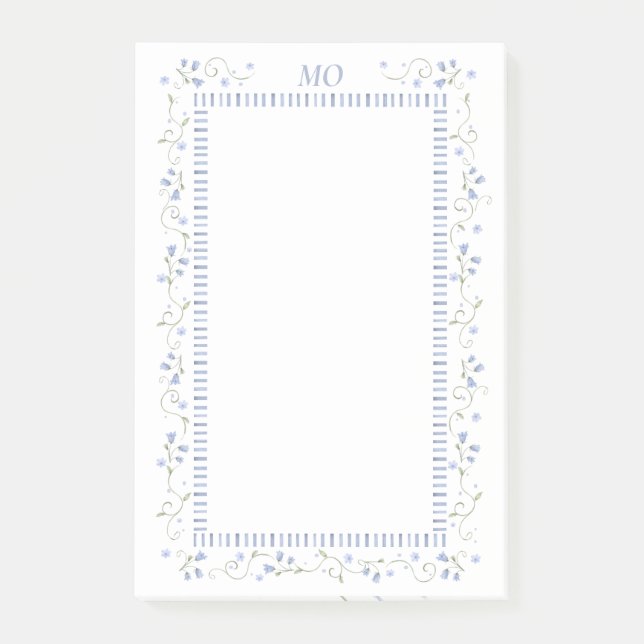 Traditional Blue | Post It Notes (Front)