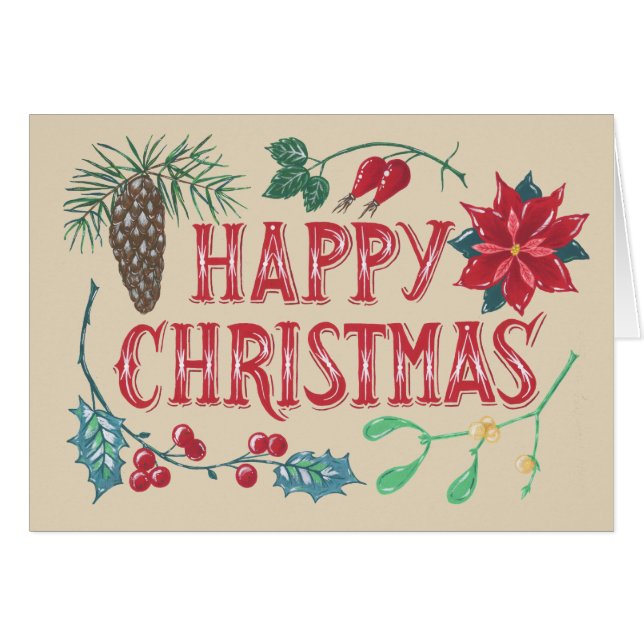 Traditional Botanical Christmas (Front Horizontal)