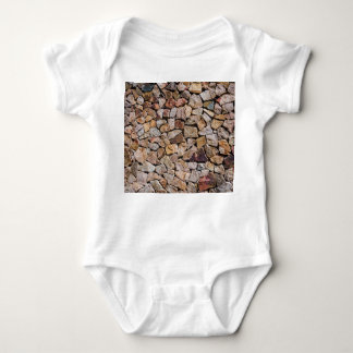 Traditional Broken Stone Pile Walls Baby Bodysuit