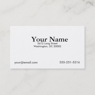 Traditional Business Card