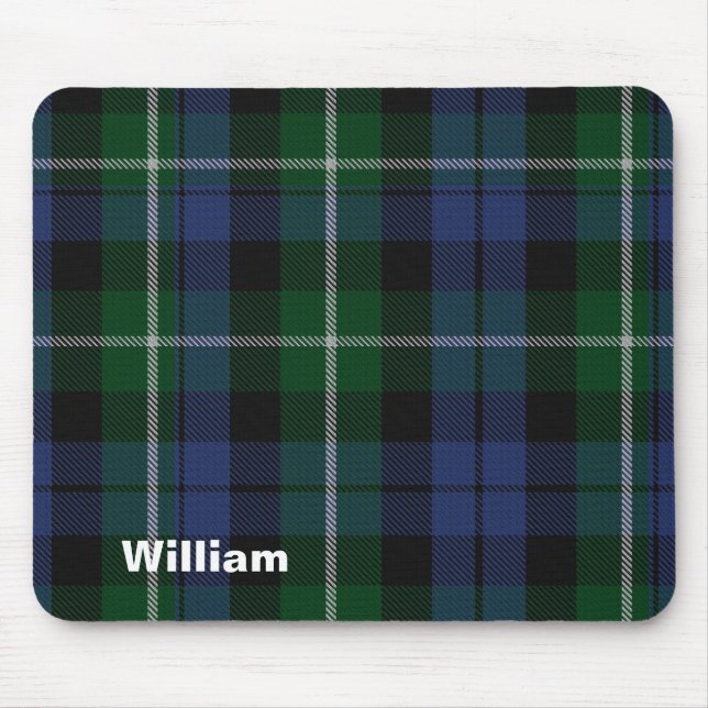 Traditional Campbell Clan Tartan Plaid Mouse Pad (Front)