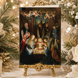 Traditional Catholic Nativity Blessed Mary Jesus Card