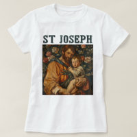 Traditional Catholic Saint Joseph and Baby Jesus