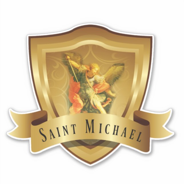 Traditional Catholic St. Michael Shield Angel (Front)