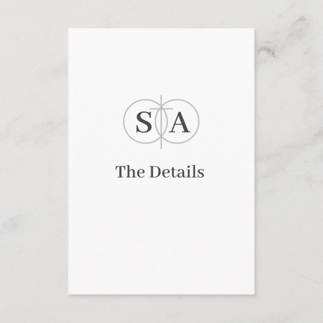 Traditional Catholic Wedding Enclosure Card (Back)