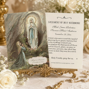 Traditional Catholic Wedding Favour Holy Card