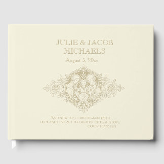 Traditional Catholic Wedding Holy Family Guest Book