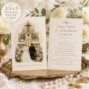Traditional Catholic Wedding Nuptial Mass Prayer Card