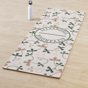 Traditional Celtic Pattern Customised Name Yoga Mat