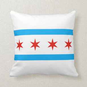 Traditional Chicago flag Cushion